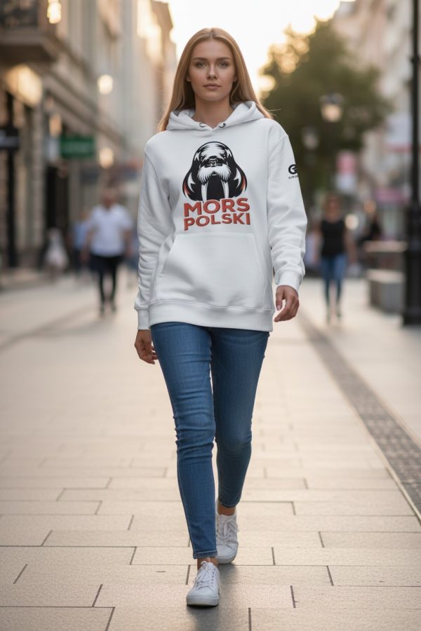 Bluza Unisex Mors Polski Biała